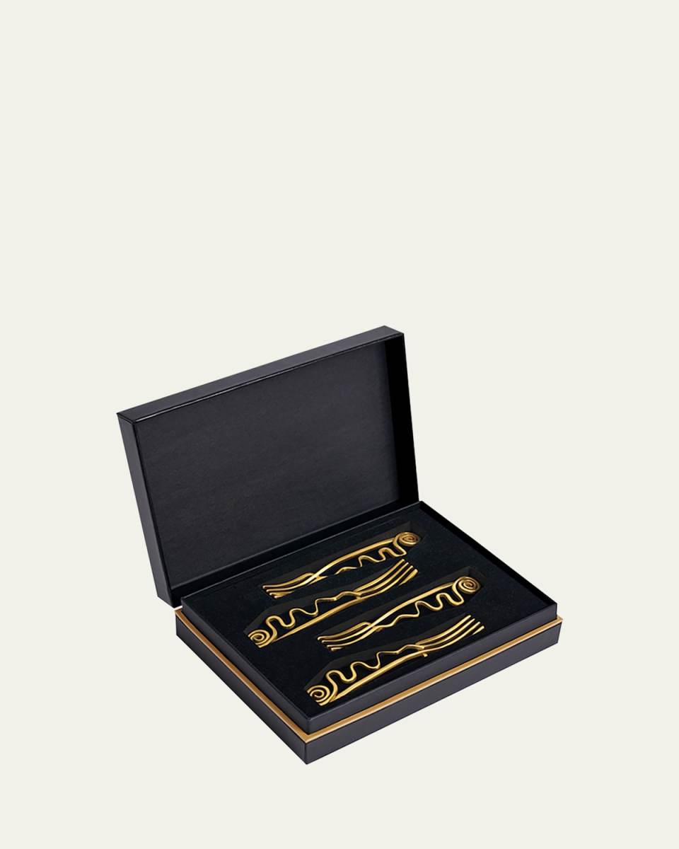 Spirale Cocktail Forks, Set of 4